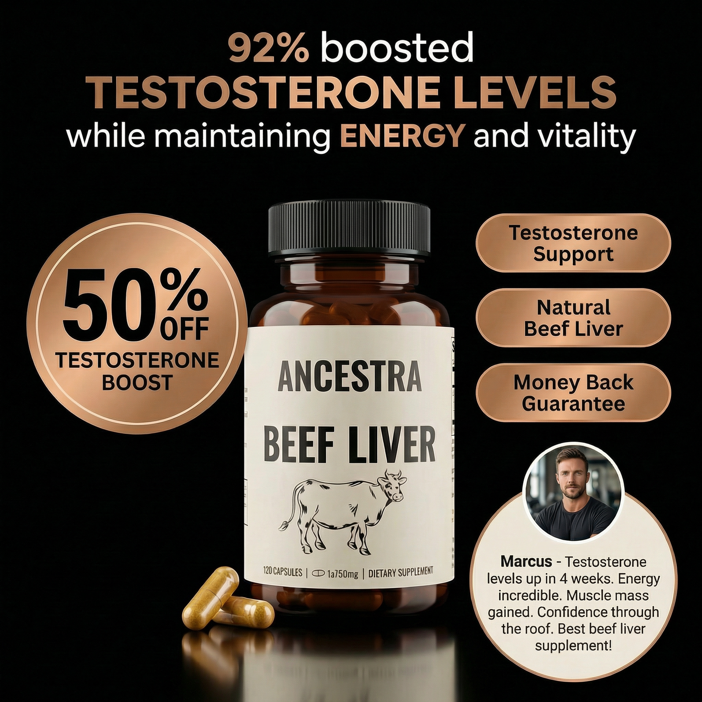 Aentra™ Men’s Testosterone & Vitality Support Formula