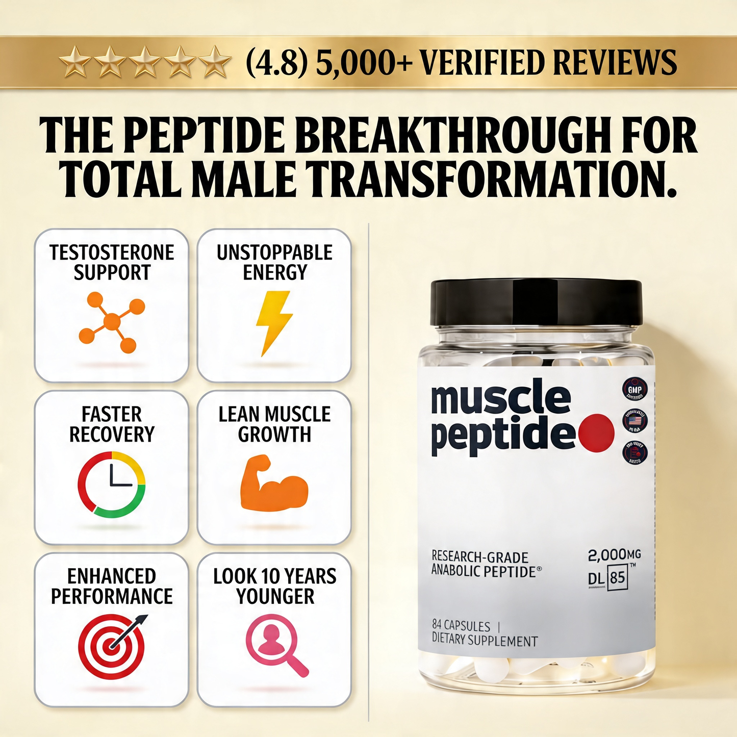 Muscle 185 Supplements Build Lean Muscle 3X Faster