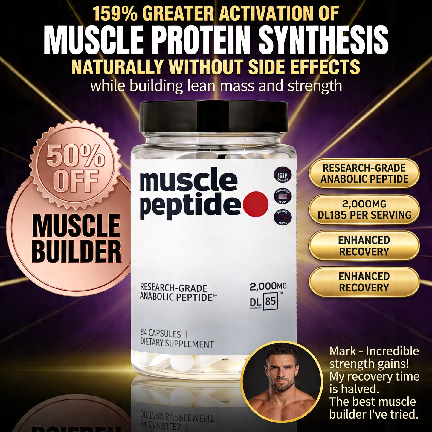 Muscle 185 Supplements Build Lean Muscle 3X Faster